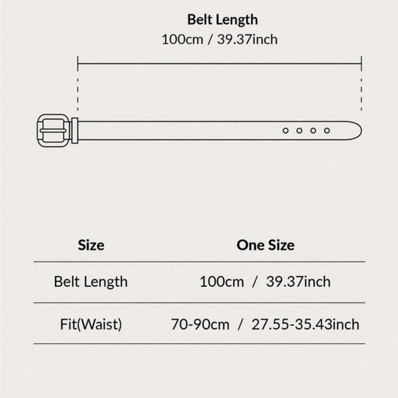 Classic Black Vegan Leather Bee Belt - Picture 4 of 5